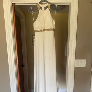 White Jersey Grecian Gown